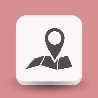 Harita simgesinde iğne