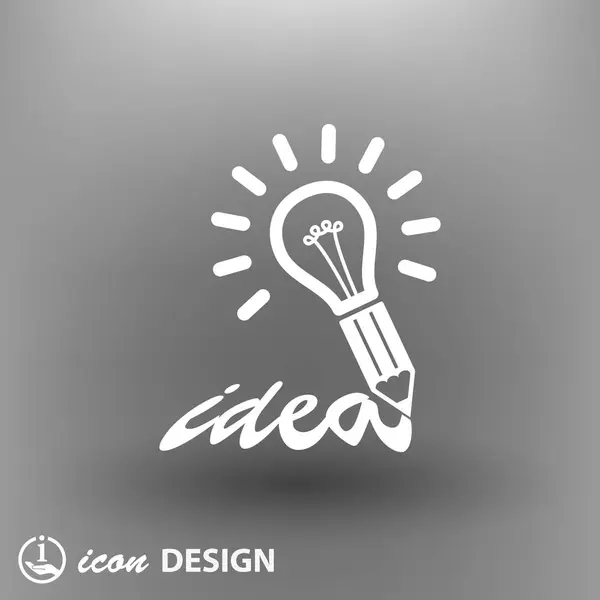 Idea light bulb icon — Stock Vector