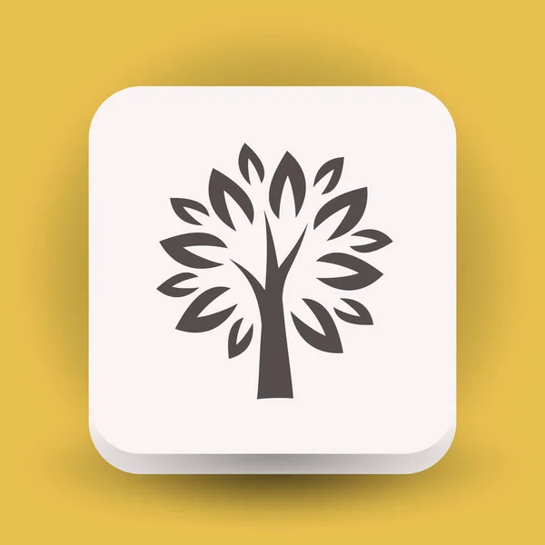Pictogramme de l'arbre pour la conception — Image vectorielle