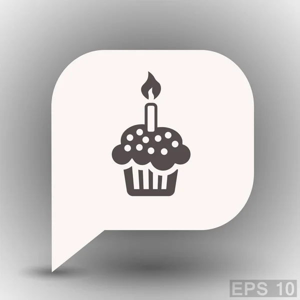 Pictograph of cake icon — Stock Vector