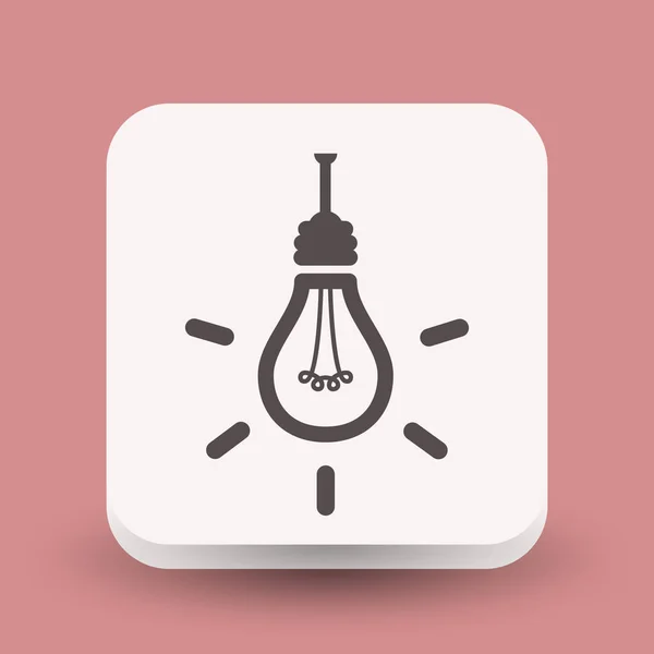 Idea light bulb icon — Stock Vector