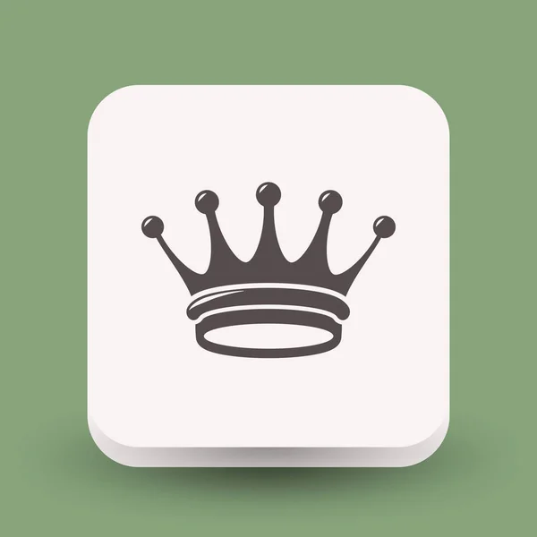 ไอคอนแบบเรียบง่ายของ Crown — ภาพเวกเตอร์สต็อก