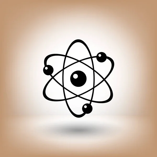 Pictografía del icono del átomo — Vector de stock