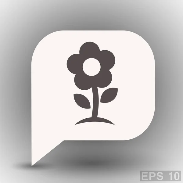 Pictografía de flor para el diseño . — Vector de stock