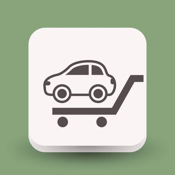 Piktogramm des Autos für Design — Stockvektor