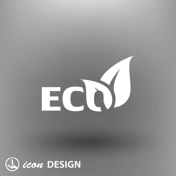 Icône de concept d'économie d'environnement — Image vectorielle