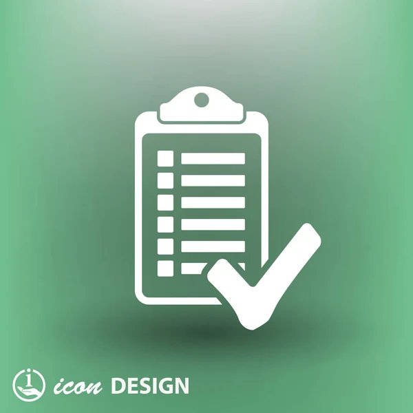 Checklist simple icon — Stock Vector