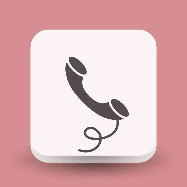 Pictograph van telefoon voor ontwerp — Stockvector