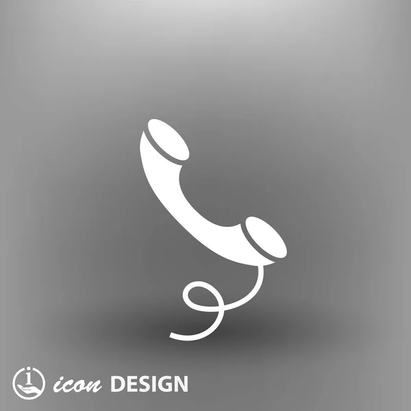 Pictograph of phone  for design - Stok Vektor