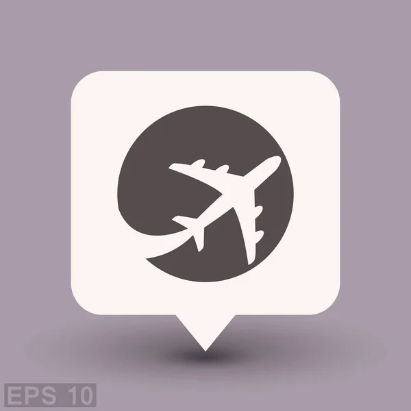 航空旅行アイコン — ストックベクタ