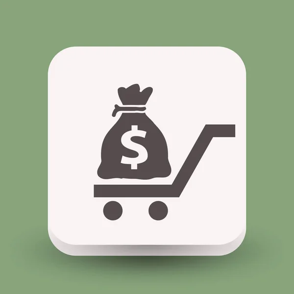 Diseño de icono de dinero — Vector de stock