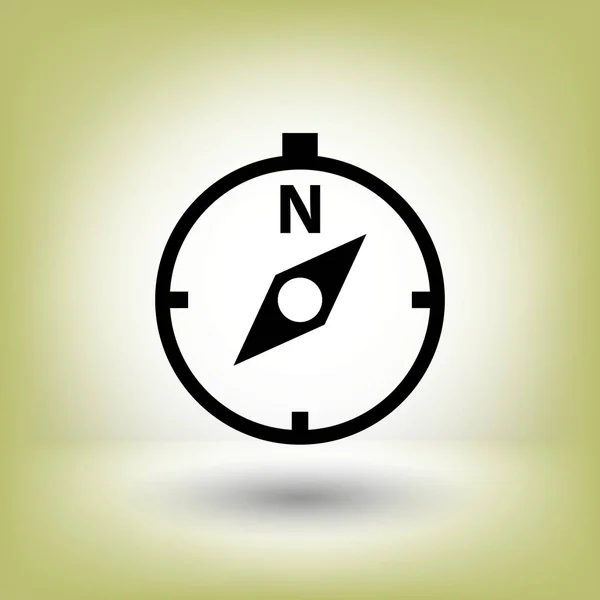 Pictograph av kompass-ikonen — Stock vektor