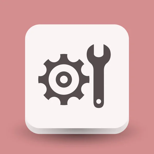 Design of gear icon — Stock Vector