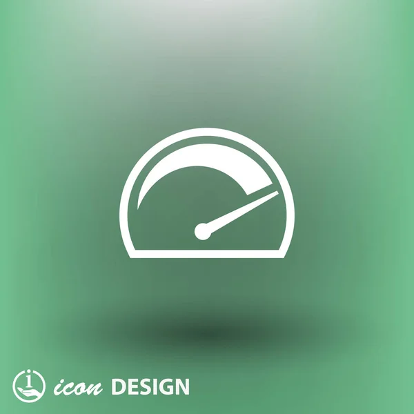 Pictograph van snelheidsmeter concept pictogram — Stockvector