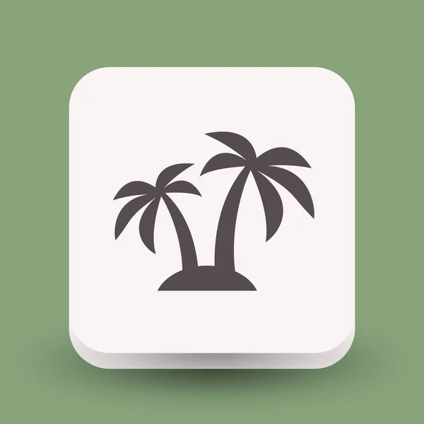 Pictograph van eiland voor ontwerp — Stockvector