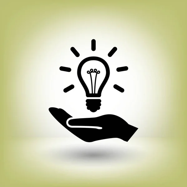 Idée icône ampoule — Image vectorielle