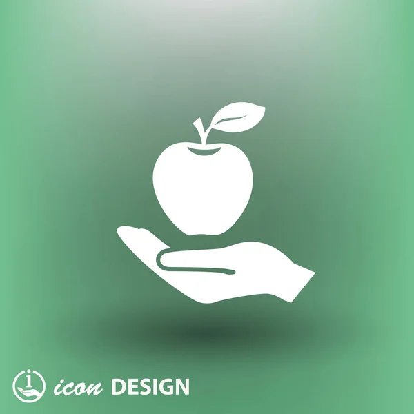 Conception de l'icône Apple — Image vectorielle
