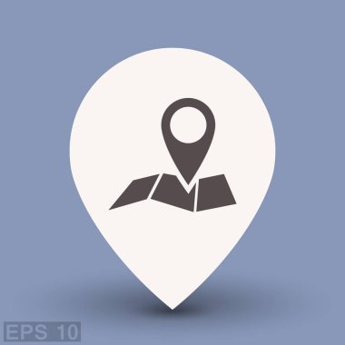 Harita simgesinde iğne