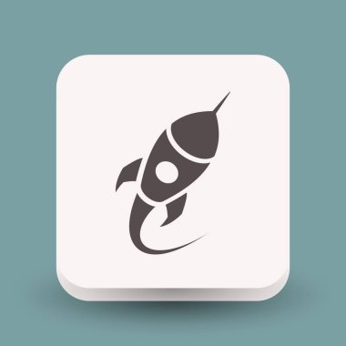 Roket simgesi tasarım için