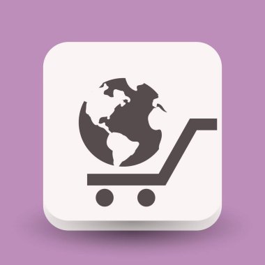 Alışveriş sepeti simgesini Küre