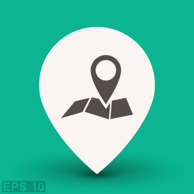 Harita simgesinde iğne