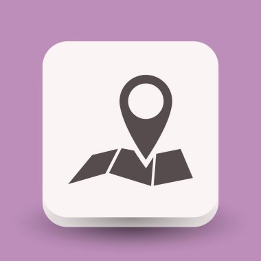 Harita simgesinde iğne