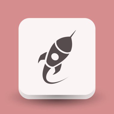 Roket simgesi tasarım için