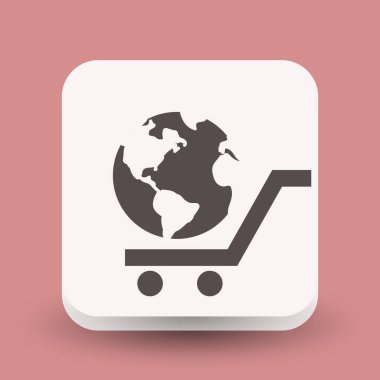 Alışveriş sepeti simgesini Küre