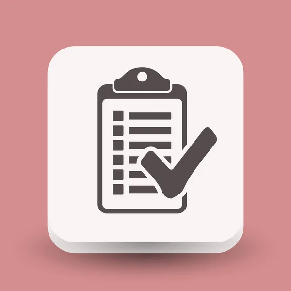 Checklist icône simple — Image vectorielle