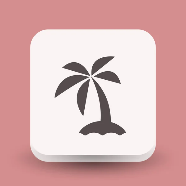 Ikona z ostrova palm — Stockový vektor