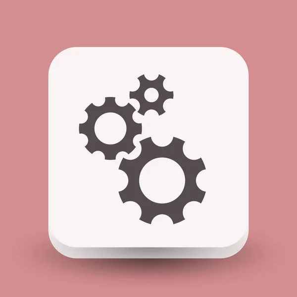 Design of gear icon — Stock Vector