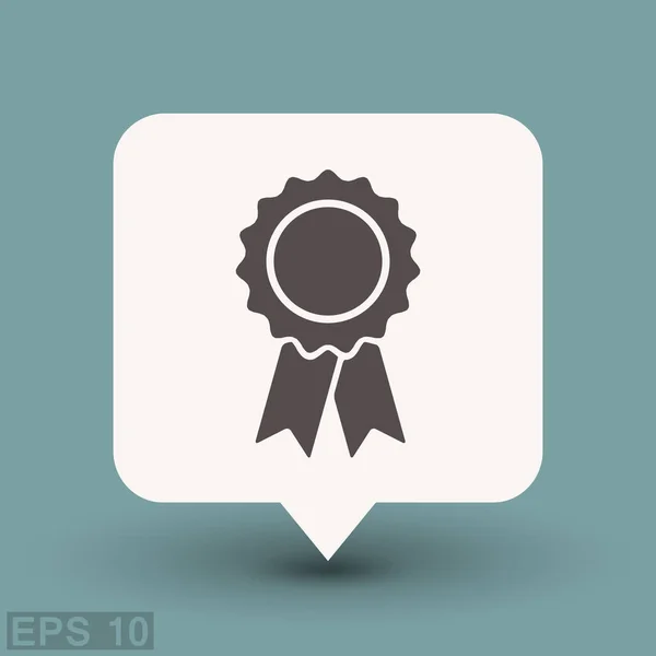 Pictograph av award badge — Stock vektor