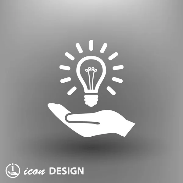 Idea bombilla icono — Archivo Imágenes Vectoriales