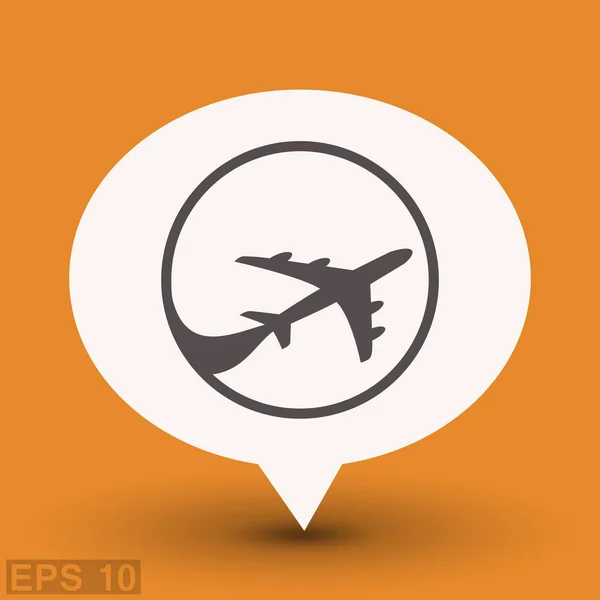 Icono de viaje aéreo — Vector de stock