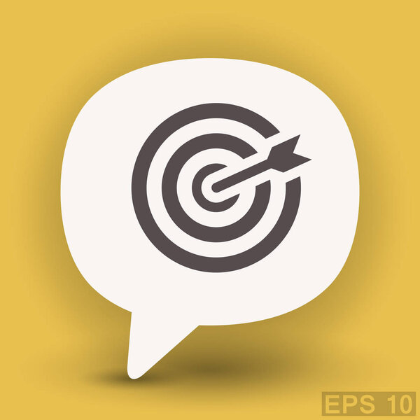 Pictograph of target for design