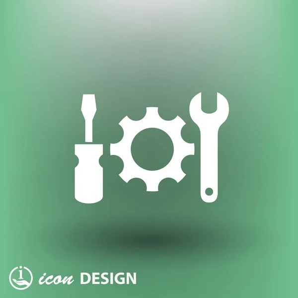 Design do ícone de engrenagem — Vetor de Stock