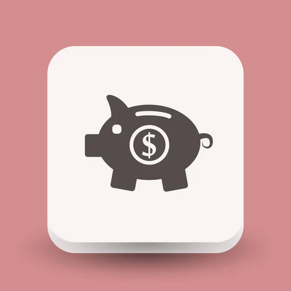Pictografía simple de moneybox — Vector de stock