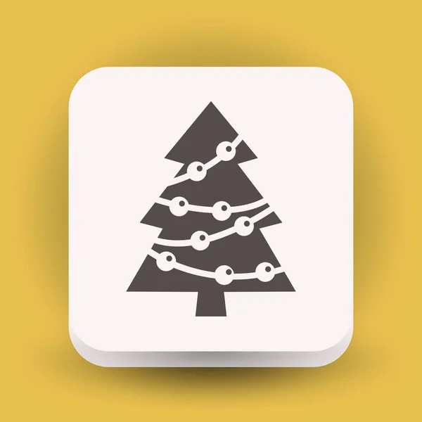 Pictografía del árbol de Navidad — Vector de stock