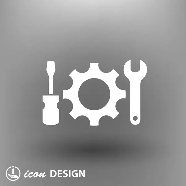 歯車のアイコンのデザイン — ストックベクタ