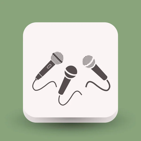Mikrofone als Symbol für Design — Stockvektor