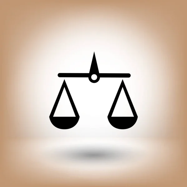 Pictograph van Justitie schalen — Stockvector