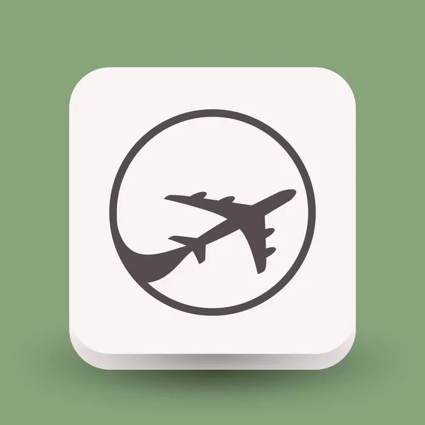 航空旅行アイコン — ストックベクタ