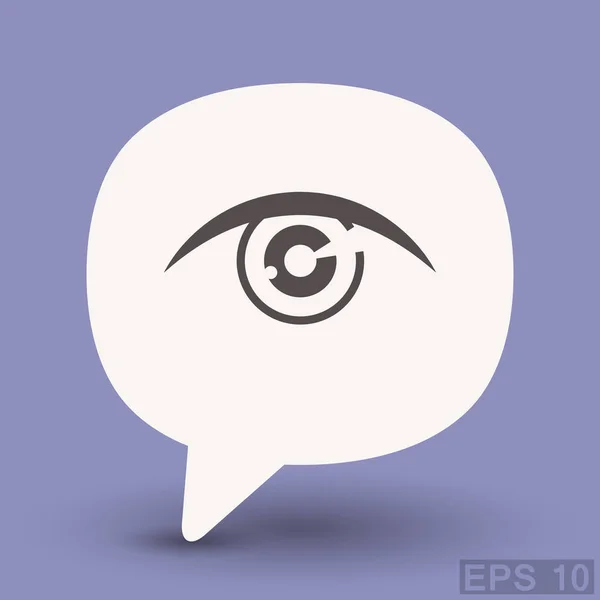 Ícone de olho simples — Vetor de Stock