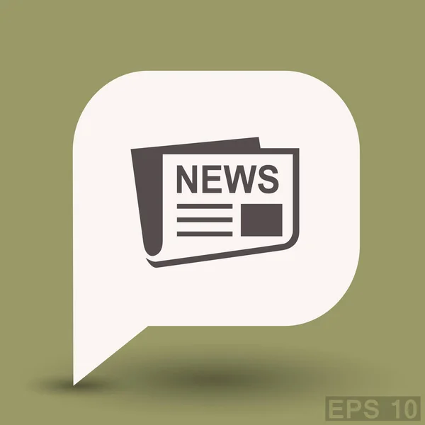 Diseño de icono de noticias — Vector de stock