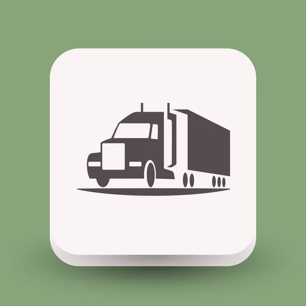 Pictograph of truck icon — Stock Vector