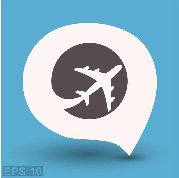 Icône de voyage aérien — Image vectorielle