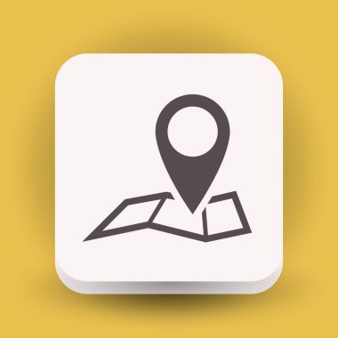 Harita simgesinde iğne