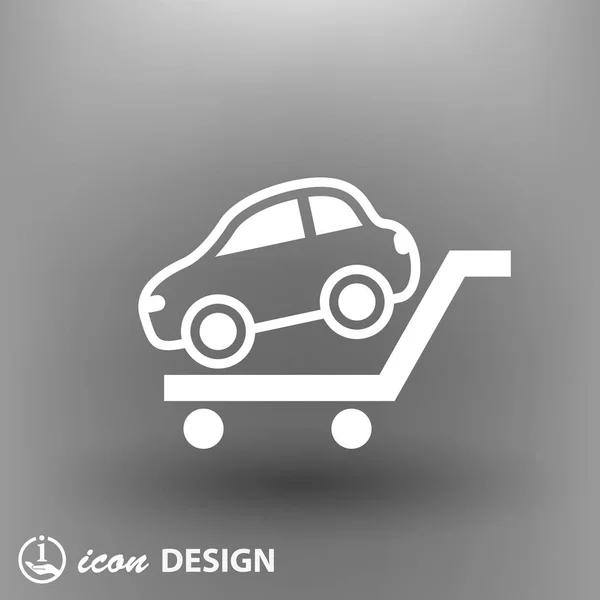 Pictograph van auto voor ontwerp — Stockvector
