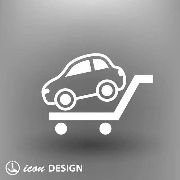 Pictogramme de voiture pour le design — Image vectorielle