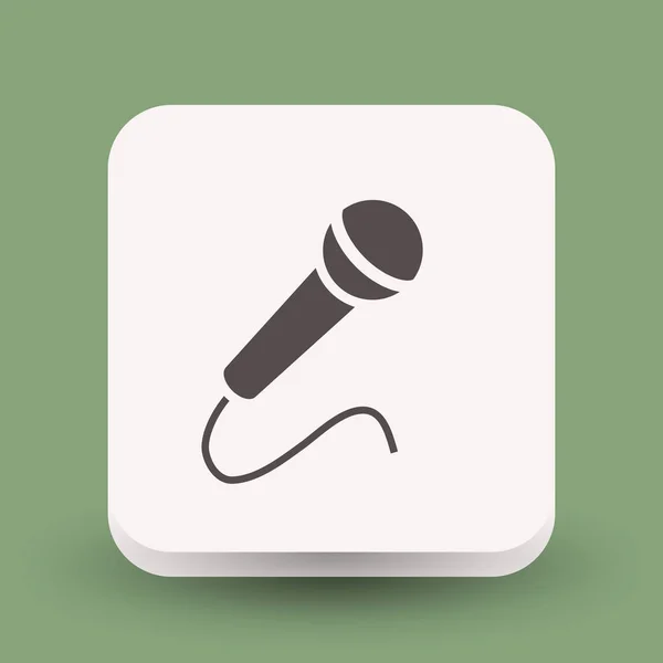Microphone icon  for design. — Stock Vector